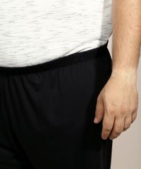Pijama-de-Piquet-Masculino-Plus-Size-Manga-Curta-Branco-9972817-Branco_4