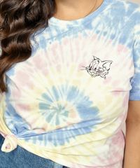 Blusa-Feminina-Plus-Size-Tom-e-Jerry-Estampada-Tie-Dye-Manga-Curta-Decote-Redondo-Multicor-9967437-Multicor_2