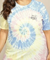 Blusa-Feminina-Plus-Size-Tom-e-Jerry-Estampada-Tie-Dye-Manga-Curta-Decote-Redondo-Multicor-9967437-Multicor_5