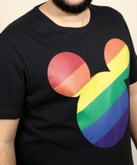 Camiseta-Masculina-Plus-Size-Pride-Mickey-Arco-Iris-Manga-Curta-Gola-Careca-Preta-9968117-Preto_5