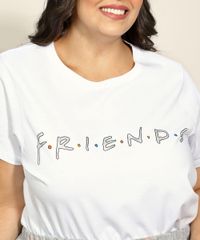 Pijama-Feminino-Plus-Size-Friends-Metalizado-com-Listras-Manga-Curta-Branco-9971225-Branco_2
