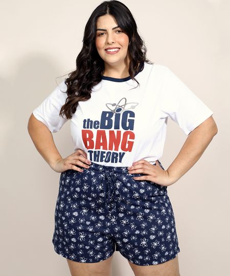 Pijama-Feminino-Plus-Size-The-Big-Bang-Theory-Estampado-Manga-Curta-Branco-9961129-Branco_1