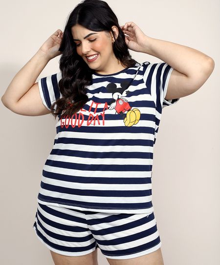 Pijama-Feminino-Plus-Size-Mickey-Mouse-Listrado-Manga-Curta-Azul-Marinho-9971224-Azul_Marinho_1 Pijama-Feminino-Plus-Size-Mickey-Mouse-Listrado-Manga-Curta-Azul-Marinho-9971224-Azul_Marinho_1