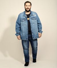 Jaqueta-Jeans-Unissex-Plus-Size-Oversized-com-Estampa-de-Grafite-e-Button-Azul-Medio-9973108-Azul_Medio_3 Jaqueta-Jeans-Unissex-Plus-Size-Oversized-com-Estampa-de-Grafite-e-Button-Azul-Medio-9973108-Azul_Medio_3