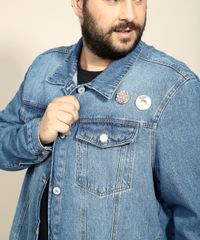 Jaqueta-Jeans-Unissex-Plus-Size-Oversized-com-Estampa-de-Grafite-e-Button-Azul-Medio-9973108-Azul_Medio_4 Jaqueta-Jeans-Unissex-Plus-Size-Oversized-com-Estampa-de-Grafite-e-Button-Azul-Medio-9973108-Azul_Medio_4