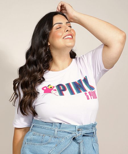 Blusa-Feminina-Plus-Size-Pantera-Cor-de-Rosa-Manga-Curta-Decote-Redondo-Off-White-9964392-Off_White_1