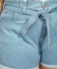 Short-Jeans-Feminino-Plus-Size-Clochard-Cintura-Super-Alta-com-Faixa-para-Amarrar-Azul-Claro-9967287-Azul_Claro_5