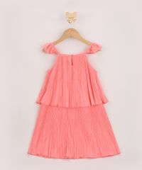 Vestido-Infantil-Plissado-com-Camadas-Alca-com-Babado-Coral-9948555-Coral_2