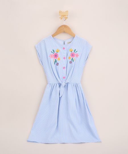 vestido infantil bordado