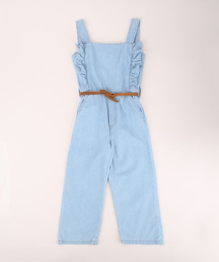 Macacao-Jeans-Infantil-Pantacourt-com-Babado-e-Cinto-Alca-Media-Azul-Claro-9958023-Azul_Claro_1