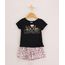 Conjunto-Infantil-Princesas-de-Blusa--We-Are-Courageous--Manga-Curta-com-No-Preta---Short-Estampado-Rosa-Claro-9962343-Rosa_Claro_1