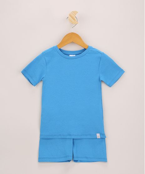 Pijama-Infantil-Canelado-Manga-Curta-Azul-9963230-Azul_1