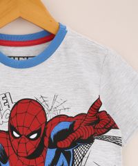 Pijama-Infantil-Homem-Aranha-Manga-Curta-Cinza-Mescla-9963713-Cinza_Mescla_4