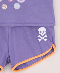 Pijama-Infantil-Halloween-Manga-Curta-Roxo-9969730-Roxo_4