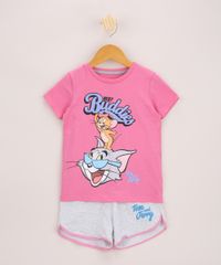 Pijama-Infantil-Tom-e-Jerry-Manga-Curta-Pink-9969734-Pink_1