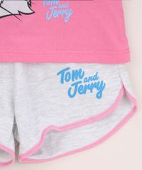 Pijama-Infantil-Tom-e-Jerry-Manga-Curta-Pink-9969734-Pink_4