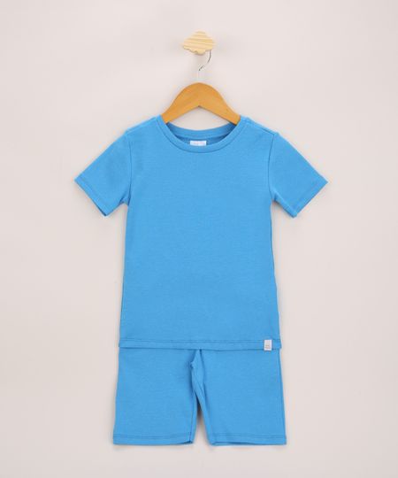 Pijama-Infantil-Canelado-Manga-Curta-Azul-9963229-Azul_1 Pijama-Infantil-Canelado-Manga-Curta-Azul-9963229-Azul_1