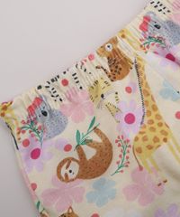 Pijama-Infantil-Estampado-de-Bichos-Manga-Curta-Amarelo-9964005-Amarelo_5