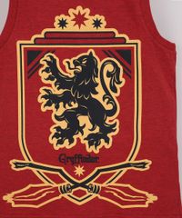 Conjunto-Infantil-Harry-Potter-de-Regata-Grifinoria-Vermelha---Bermuda-de-Moletom-Preta-9968193-Preto_2