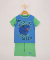 Pijama-Infantil-Dinossauro-T-Rex-Manga-Curta-Azul-9963718-Azul_1