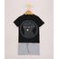 Conjunto-Infantil-de-Camiseta-Manopla-do-Infinito-Manga-Curta-Preta---Bermuda-de-Moletom-Cinza-Mescla-9968178-Cinza_Mescla_1