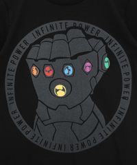 Conjunto-Infantil-de-Camiseta-Manopla-do-Infinito-Manga-Curta-Preta---Bermuda-de-Moletom-Cinza-Mescla-9968178-Cinza_Mescla_2