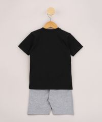 Conjunto-Infantil-de-Camiseta-Manopla-do-Infinito-Manga-Curta-Preta---Bermuda-de-Moletom-Cinza-Mescla-9968178-Cinza_Mescla_3