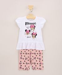 Conjunto-Infantil-Minnie-de-Blusa-com-Glitter-e-Babado-Manga-Curta-Off-White---Bermuda-Estampada-de-Poa-Rose-9963647-Rose_1