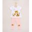 Conjunto-Infantil-de-Blusa-Ampla-Oncinhas-com-Glitter-Manga-Curta-Off-White---Calca-Legging-Rosa-Claro-9970142-Rosa_Claro_1