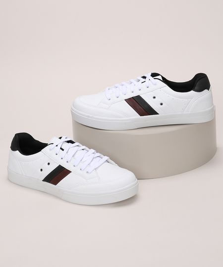 Tenis-Masculino-Oneself-com-Listras-Laterais-Branco-9971100-Branco_1