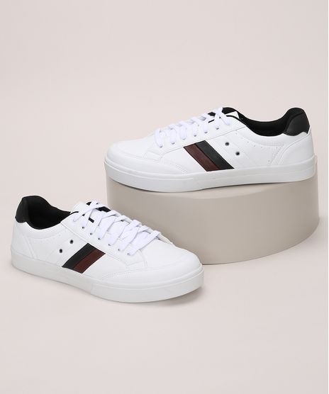 Tenis-Masculino-Oneself-com-Listras-Laterais-Branco-9971100-Branco_1