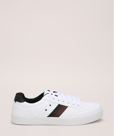 tenis branco masculino c&a