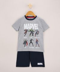 Pijama-Infantil-Os-Vingadores-Manga-Curta-Cinza-Mescla-9963715-Cinza_Mescla_1