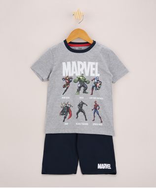 Pijama-Infantil-Os-Vingadores-Manga-Curta-Cinza-Mescla-9963715-Cinza_Mescla_1