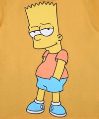 Conjunto-Infantil-Bart-Simpson-de-Camiseta-Manga-Curta-Amarela---Bermuda-de-Moletom-Cinza-Mescla-9968189-Cinza_Mescla_2