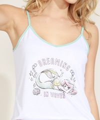 Pijama-Feminino-Pequena-Sereia-Ariel-com-Babados-Alca-Fina-Branco-9958298-Branco_4