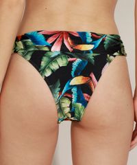 Biquini-Calcinha-Estampado-de-Tucano-e-Folhagem-com-Cos-Dobrado-Protecao-UV50--Preto-9959368-Preto_2