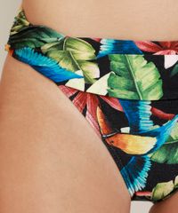 Biquini-Calcinha-Estampado-de-Tucano-e-Folhagem-com-Cos-Dobrado-Protecao-UV50--Preto-9959368-Preto_4