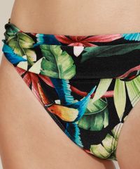 Biquini-Calcinha-Estampado-de-Tucano-e-Folhagem-com-Cos-Dobrado-Protecao-UV50--Preto-9959368-Preto_6