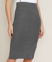 Saia-Feminina-Midi-Canelada-com-Fendas-Cinza-Mescla-9967363-Cinza_Mescla_1