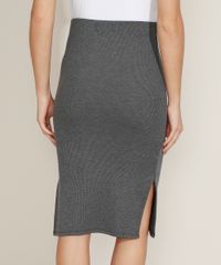 Saia-Feminina-Midi-Canelada-com-Fendas-Cinza-Mescla-9967363-Cinza_Mescla_2