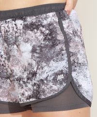 Short-Feminino-Esportivo-Ace-Running-Cintura-Media-Estampado-Marmorizado-com-Sobreposicao-Chumbo-9972666-Chumbo_6
