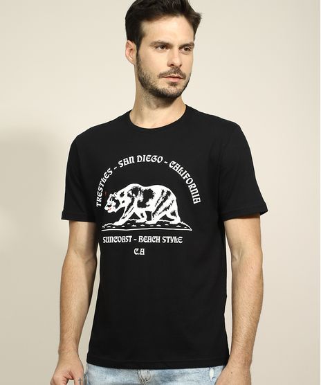 Camiseta-Masculina--Trestles---San-Diego---California--Manga-Curta-Gola-Careca-Preta-9967855-Preto_1