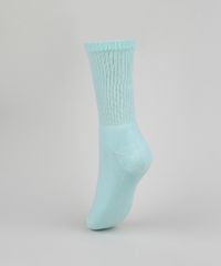 Meia-Feminina-Cano-Alto-Atoalhada-Verde-9958262-Verde_2