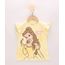 Blusa-Infantil-Princesa-Bela-com-Glitter-Manga-Curta-com-Babado-Amarela-9967482-Amarelo_1