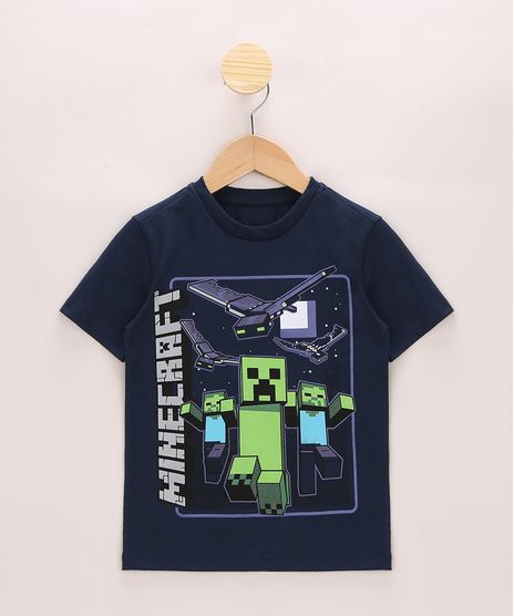 Camiseta-Infantil-Creeper-Minecraft-Manga-Curta-Azul-Marinho-9968781-Azul_Marinho_1