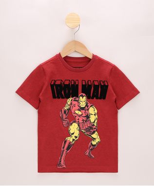Camiseta-Infantil-Homem-de-Ferro-Flocado-Manga-Curta-Vermelha-9968782-Vermelho_1