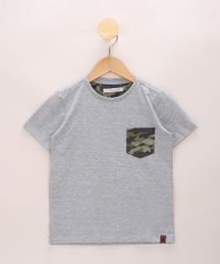 Camiseta-Infantil-com-Bolso-Estampado-Camuflado-Manga-Curta-Cinza-Mescla-9970278-Cinza_Mescla_1