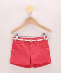 Short-de-Sarja-Infantil-Com-Cinto-Vermelho-9965670-Vermelho_1