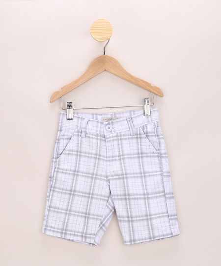 Bermuda-Infantil-Estampada-Xadrez-Off-White-9967453-Off_White_1 Bermuda-Infantil-Estampada-Xadrez-Off-White-9967453-Off_White_1